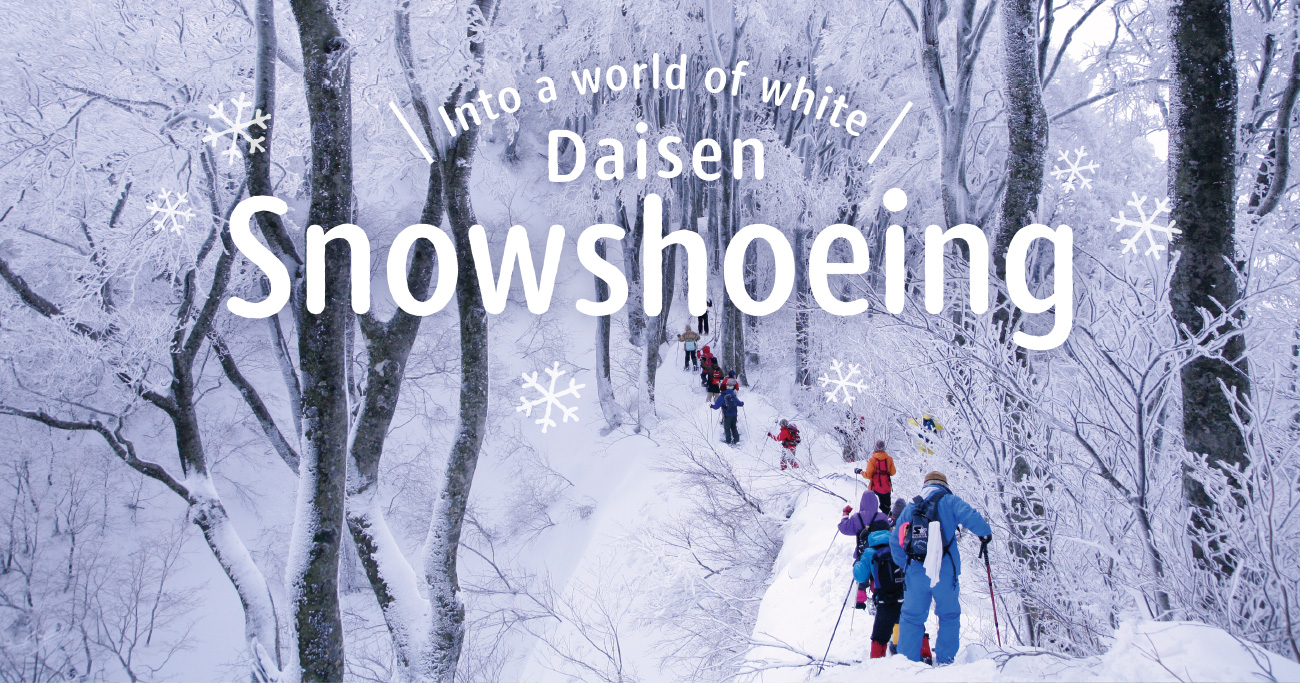 Daisen snowshoeing